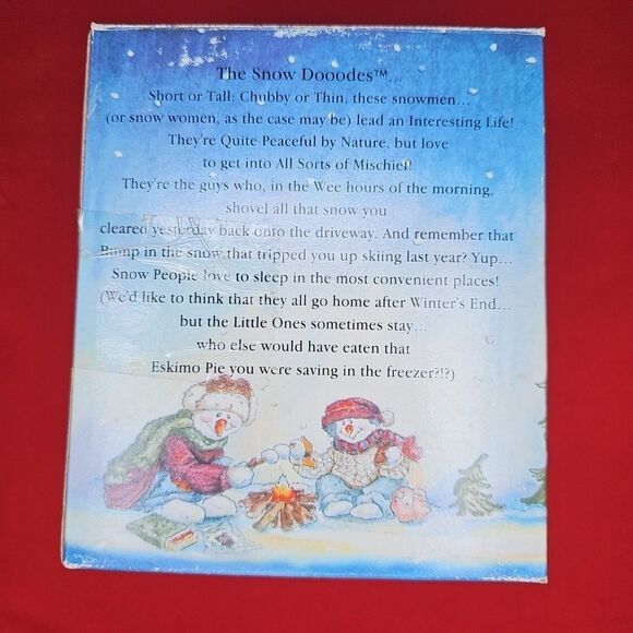 Snow Folks Snowmen No Brakes Figurine Boyds Bears VTG #36520 - Picture 5 of 15